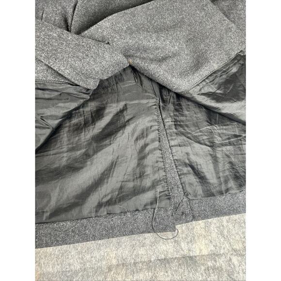 Old Navy Wool Blend Double Breasted Pea Coat Womens Sz XL Fully Lined Charcoal - Picture 9 of 16